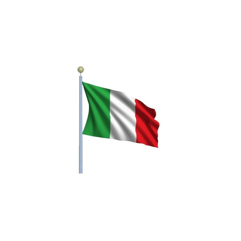 Ghirlanda Bandiere Italia 8 Metri – 20 Bandiere 20x30 Cm – Festone Tricolore Per Decorazioni Estere/Interne