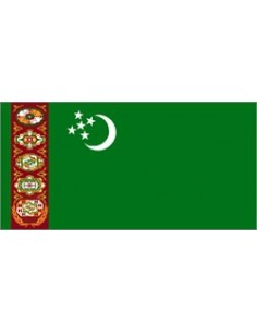 BANDIERA TURKMENISTAN CM 70X100