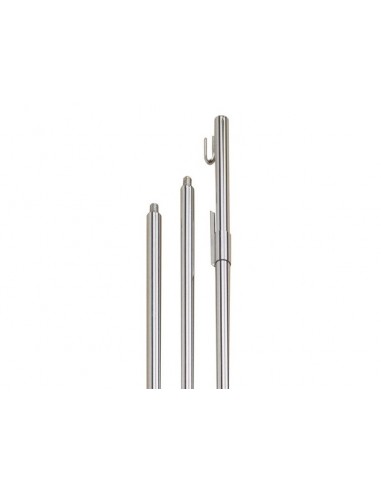 ASTA PER GONFALONE FERRO CROMATO CM 225 3 PZ