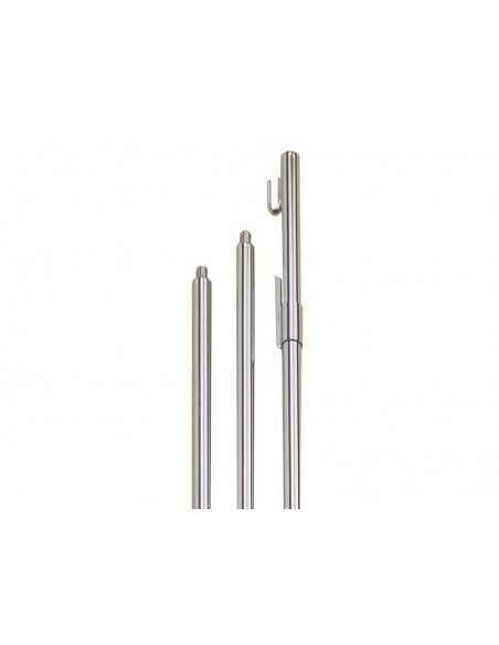 ASTA PER GONFALONE FERRO CROMATO CM 225 3 PZ