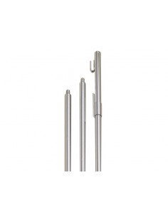ASTA PER GONFALONE OTTONE CROMATO CM 250 3 PZ