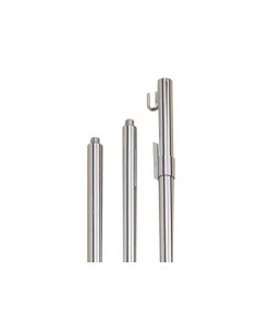 ASTA PER GONFALONE OTTONE CROMATO CM 250 3 PZ