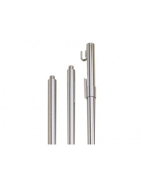 ASTA PER GONFALONE OTTONE CROMATO CM 250 3 PZ