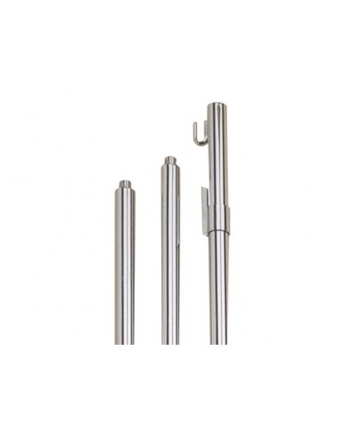 ASTA PER GONFALONE OTTONE CROMATO CM 280 3 PZ
