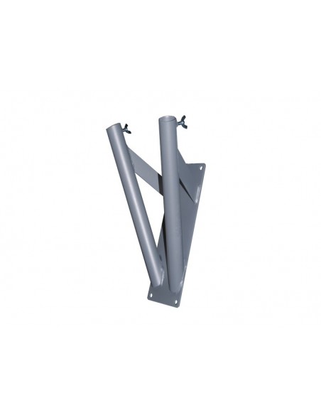 SUPPORTO A PARETE 2 POSTI PER ASTE DIAM. 22 MM