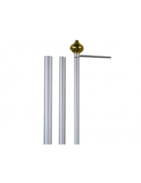 PENNONE ALLUMINIO ANODIZZATO CM 80/65/50 MT 7
