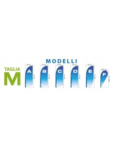 BANDIERA A GOCCIA/VELA TAGLIA M