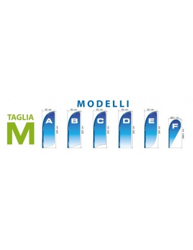 BANDIERA A GOCCIA/VELA TAGLIA M