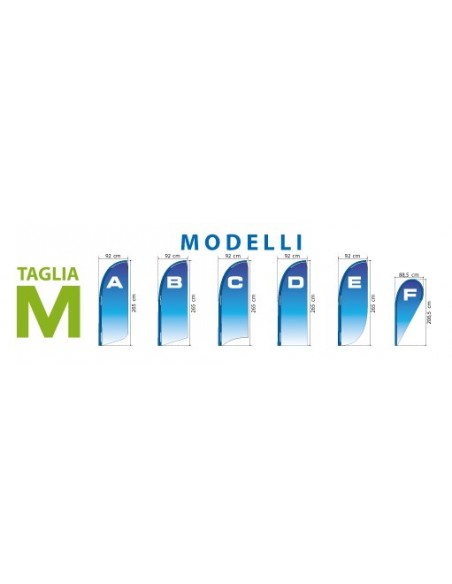 BANDIERA A GOCCIA/VELA TAGLIA M